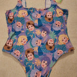 Cakeworthy Golden Girls Swim Suit Bathing Suit One Piece Purple AOP 2XL