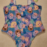 Cakeworthy Golden Girls Swim Suit Bathing Suit One Piece Purple AOP 2XL