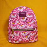 Loungefly Disney Alice In Wonderland Cheshire Cat AOP Collage Mini Backpack