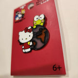 Hello Kitty & Keroppi Globe Stained Glass Effect Enamel Pin