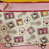 Sanrio Hello Kitty & Friends Love Letter Stamp Cosmetic Bag Pencile Pouches Set