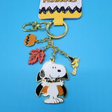 Peanuts Snoopy & Woodstock Vampire Halloween Fall Keychain Charm