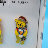 Disney Baublebar Winnie The Pooh Santa Hat Present Stud Dangle Earrings
