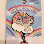 My Little Pony Heart Dangle Rainbow Glitter Enamel Pin