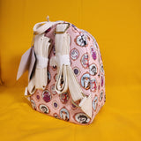 Loungefly Disney Cats Portrait Pink AOP Marie Figaro Dinah Mini Backpack