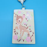 Loungefly Disney Bambi Thumper Floral Spring Retractable Lanyard ID Holder