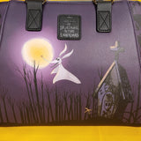 Loungefly The Nightmare Before Christmas Jack & Sally Heart Moon Satchel Handbag