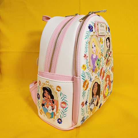 disney princesses floral mini backpack Disney Princess & Sidekicks Floral Portraits Mini Backpack – Get Lojos Mojo