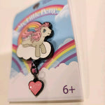 My Little Pony Heart Dangle Rainbow Glitter Enamel Pin