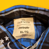 Cakeworthy Disney Fantasia Flannel Sorcerer's Apprentice Blue Unisex XLarge