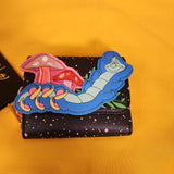 Loungefly Disney Alice in Wonderland Caterpillar Mushroom Fuzzy Flap Wallet