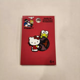 Hello Kitty & Keroppi Globe Stained Glass Effect Enamel Pin