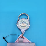 Disney Princess Cinderella with Horse Floral Retractable Lanyard ID Holder