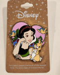 Snow White and Seven Dwarfs Woodland Animals Pink Heart Enamel Pin