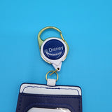 Lilo and Stitch Ducks Striped Retractable Lanyard ID Holder