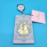 Disney Princess Cinderella with Horse Floral Retractable Lanyard ID Holder