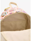Loungefly Disney Cats Portrait Pink AOP Marie Figaro Dinah Mini Backpack