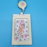 Loungefly Disney Bambi Thumper Floral Spring Retractable Lanyard ID Holder