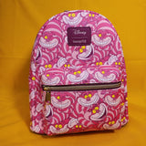 Loungefly Disney Alice In Wonderland Cheshire Cat AOP Collage Mini Backpack