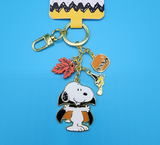 Peanuts Snoopy & Woodstock Vampire Halloween Fall Keychain Charm