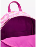 Loungefly Disney Alice In Wonderland Cheshire Cat AOP Collage Mini Backpack