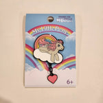 My Little Pony Heart Dangle Rainbow Glitter Enamel Pin