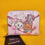Loungefly Disney The Aristocats Kittens Cherry Blossom Marie Zip Wallet NEW