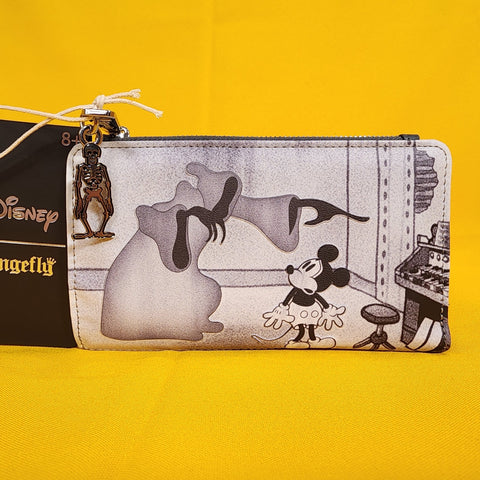 Mickey Haunted House Skeleton Dance Halloween Flap Wallet