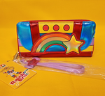 Rainbow Brite Cosplay Rainbow Metallic 80s Cartoon Wristlet Wallet