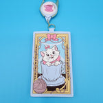 Loungefly Disney Marie Tea Cup Yarn Aristocats Retractable Lanyard ID Holder