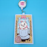 Loungefly Disney Marie Tea Cup Yarn Aristocats Retractable Lanyard ID Holder