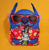 Loungefly Disney Lilo and Stitch Vacation SDCC Limited Edition Mini Backpack