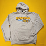 Garfield Nickelodeon Scratching Claws Hanging On Hoodie Sweatshirt Beige Size M