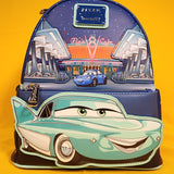 Loungefly Disney Pixar Cars Flo's Cafe Glow-in-the-Dark Mini Backpack