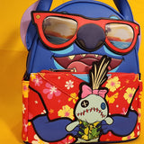 Loungefly Disney Lilo and Stitch Vacation SDCC Limited Edition Mini Backpack