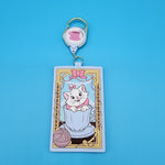 Loungefly Disney Marie Tea Cup Yarn Aristocats Retractable Lanyard ID Holder