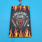 Loungefly Stranger Things Hellfire Club Retractable Lanyard ID Holder
