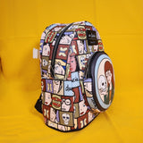 Loungefly Daria Grid Skull MTV Soft Tag 90s Cartoon Mini Backpack