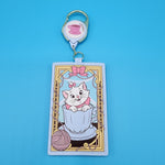Loungefly Disney Marie Tea Cup Yarn Aristocats Retractable Lanyard ID Holder