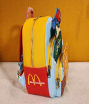 McDonalds Fry Gang Fry Guys Fast Food Triple Pocket Mini Backpack