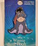 Winnie the Pooh Eeyore Cover Eye Enamel Pin Monogram