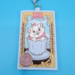 Loungefly Disney Marie Tea Cup Yarn Aristocats Retractable Lanyard ID Holder