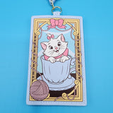Loungefly Disney Marie Tea Cup Yarn Aristocats Retractable Lanyard ID Holder