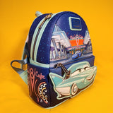 Loungefly Disney Pixar Cars Flo's Cafe Glow-in-the-Dark Mini Backpack
