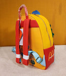 McDonalds Fry Gang Fry Guys Fast Food Triple Pocket Mini Backpack
