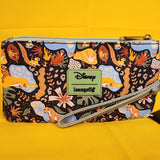 Loungefly Disney Lion King 30th Anniversary AOP Nylon Zip Pouch Wristlet Wallet