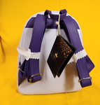 Loungefly Disney Tangled Rapunzel Pastel Flowers Purple Soft Tag Mini Backpack
