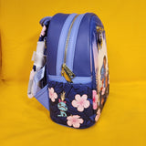 Loungefly Disney Lilo and Stitch Floral Sunset Scene Ducks Mini Backpack