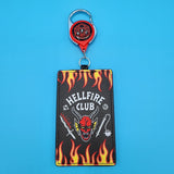 Loungefly Stranger Things Hellfire Club Retractable Lanyard ID Holder
