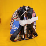 Loungefly Daria Grid Skull MTV Soft Tag 90s Cartoon Mini Backpack
